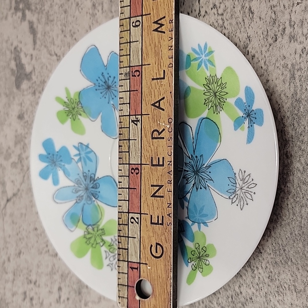 Vintage Harmony House Fancy Free Melmac Vintage Saucers set of 4 - Picture 5 of 5